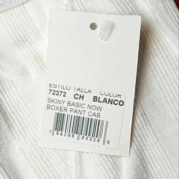 NWT Vintage Skiny Basic Now boxer pant briefs in white #72372 Small - Picture 5 of 5